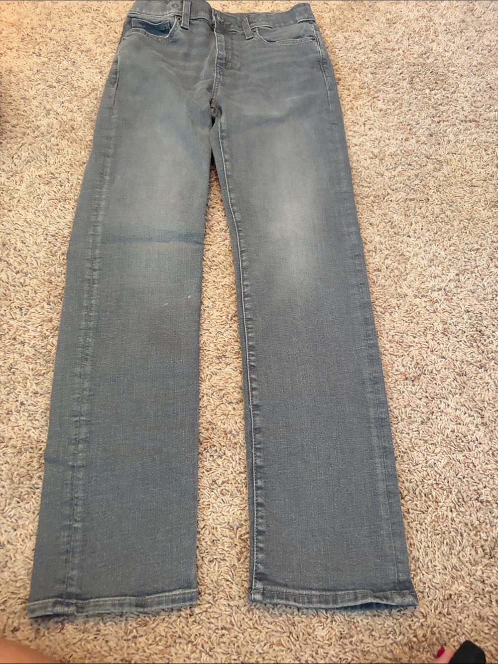 Old Navy Kids Gray Straight-Leg Jeans